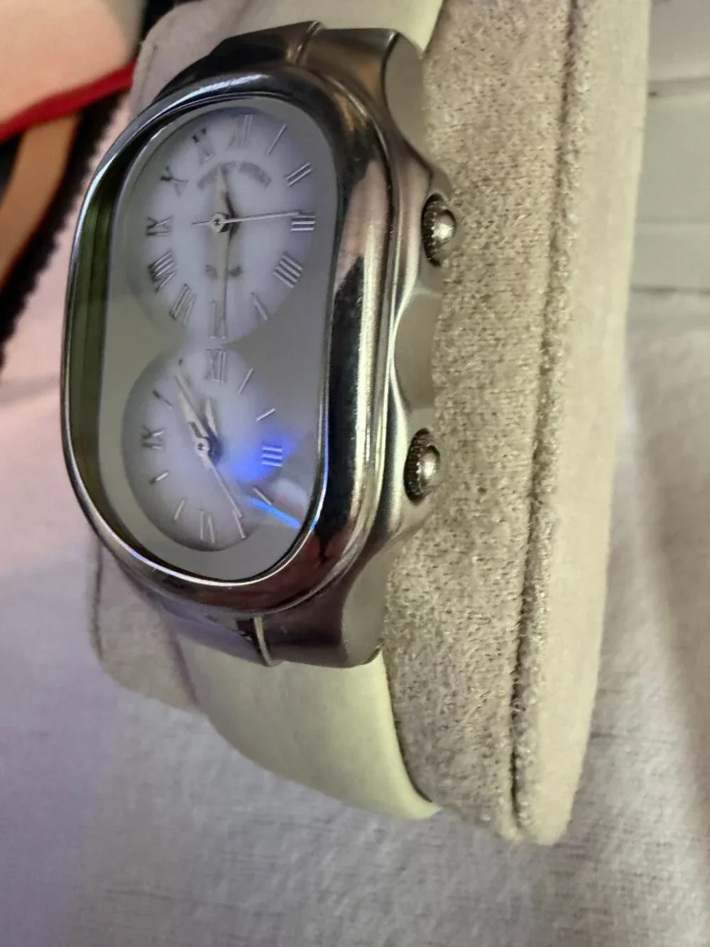 Philip Stein Teslar Dual Time Watch + 4 Interchangeable Bands